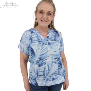Enjoy Blouson vhals print jeans print